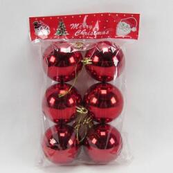 Yılbaşı Ağacı Süsleme Topları Kırmızı 4cm 6'lı - Partici