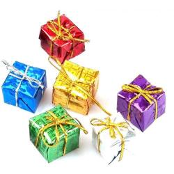 Yılbaşı Çam Ağacı Hediye Paketi Süsleme Seti 3cm 6'lı - Partici