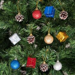 Yılbaşı Çam Ağacı Kozalaklı Süs Seti 12'li - Partici