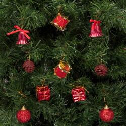 Yılbaşı Çam Ağacı Süsleme Seti Kırmızı - Partici