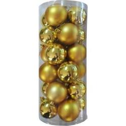 Yılbaşı Çam Ağacı Süsleme Seti Altın Toplar 4cm 24'lü - Partici