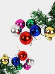Yılbaşı Çam Ağacı Süsleme Seti Renkli Toplar 3cm 24'lü - Partici