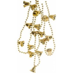 Yılbaşı Zincir Süs Çanlar Gold - Partici