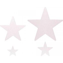 Yıldız Strafor Dekor Süs Çift Taraflı Beyaz 4'lü - Partici