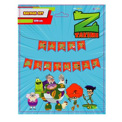 Z Takımı Temalı Happy Birthday Banner - 1