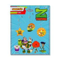 Z Takımı Tavan Süs Seti 6'lı - Partici